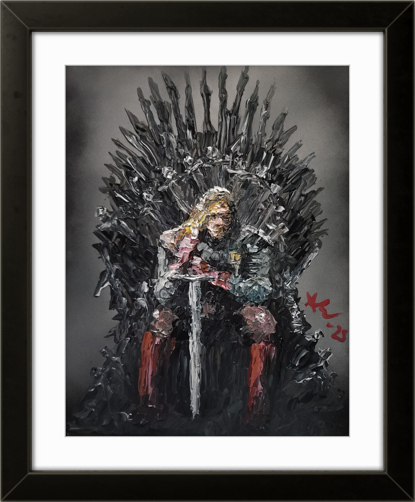 The Iron Throne Ned Stark 11×14 inch