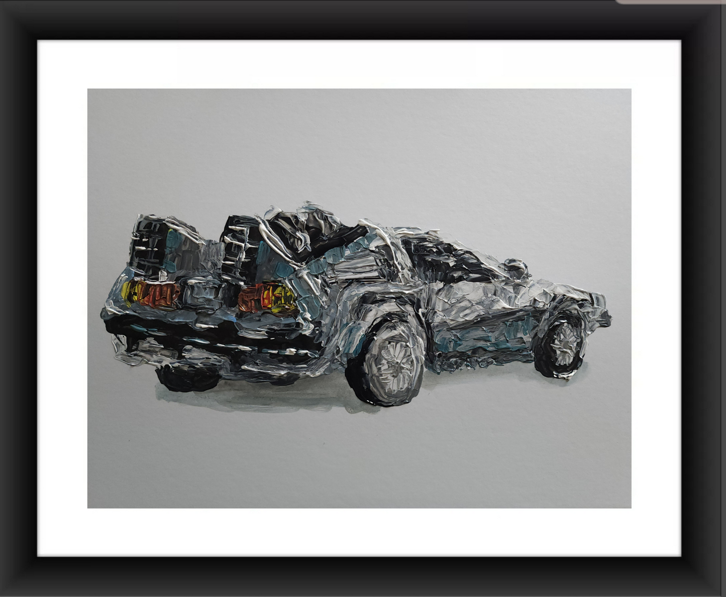 Back To The Future DeLorean 11x14