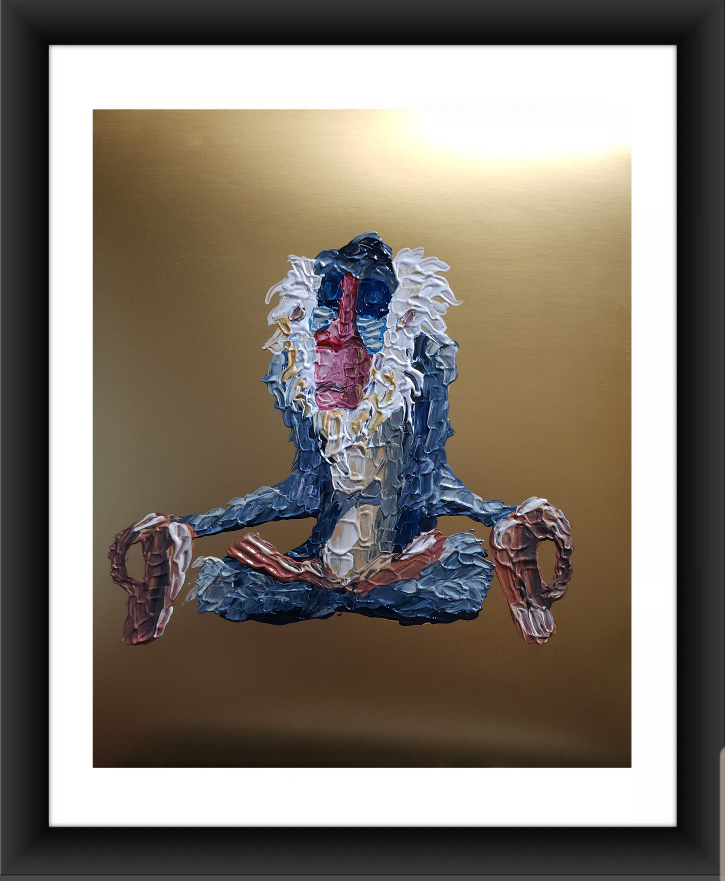 Rafiki Metalic Gold Background 11x14