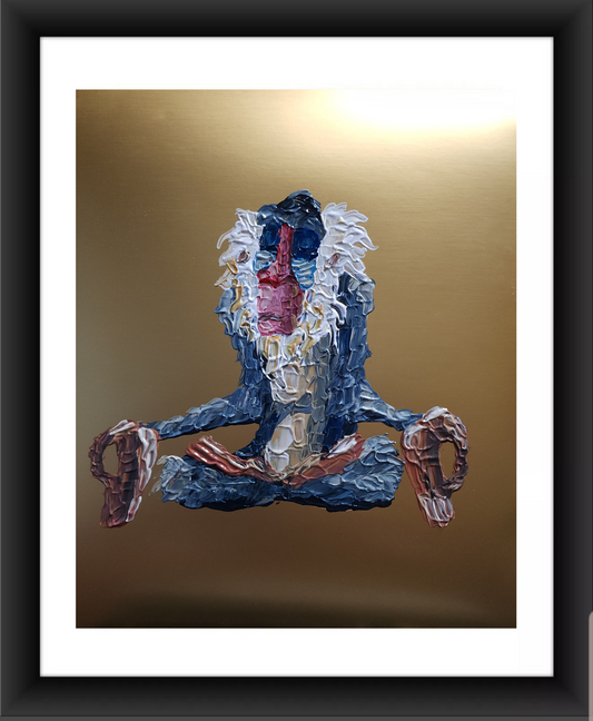 Rafiki Metalic Gold Background 11x14