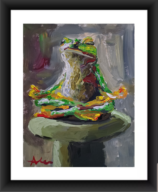 Frog 11x14 inch CANVAS