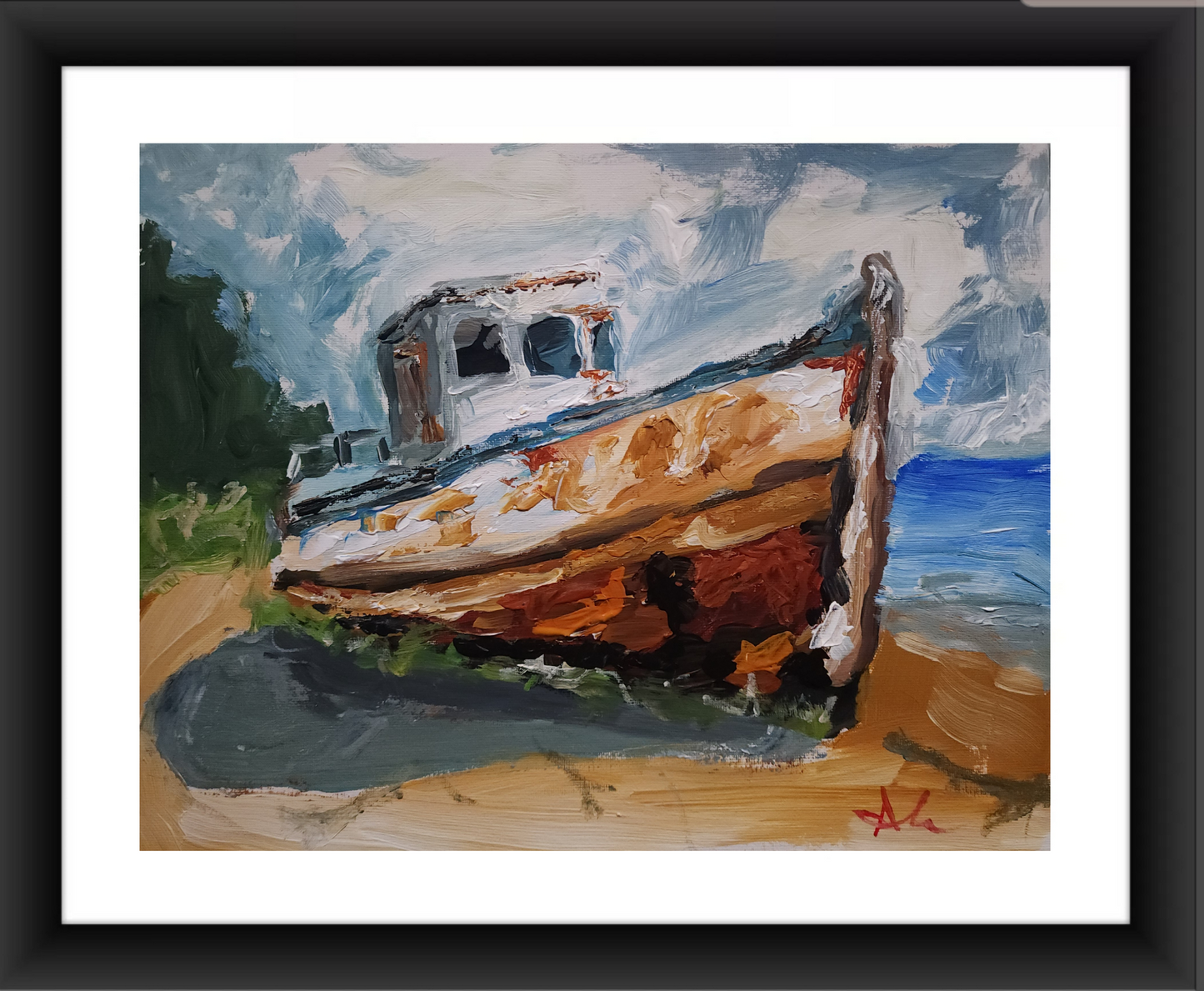 Boat 11x14 inch CANVAS