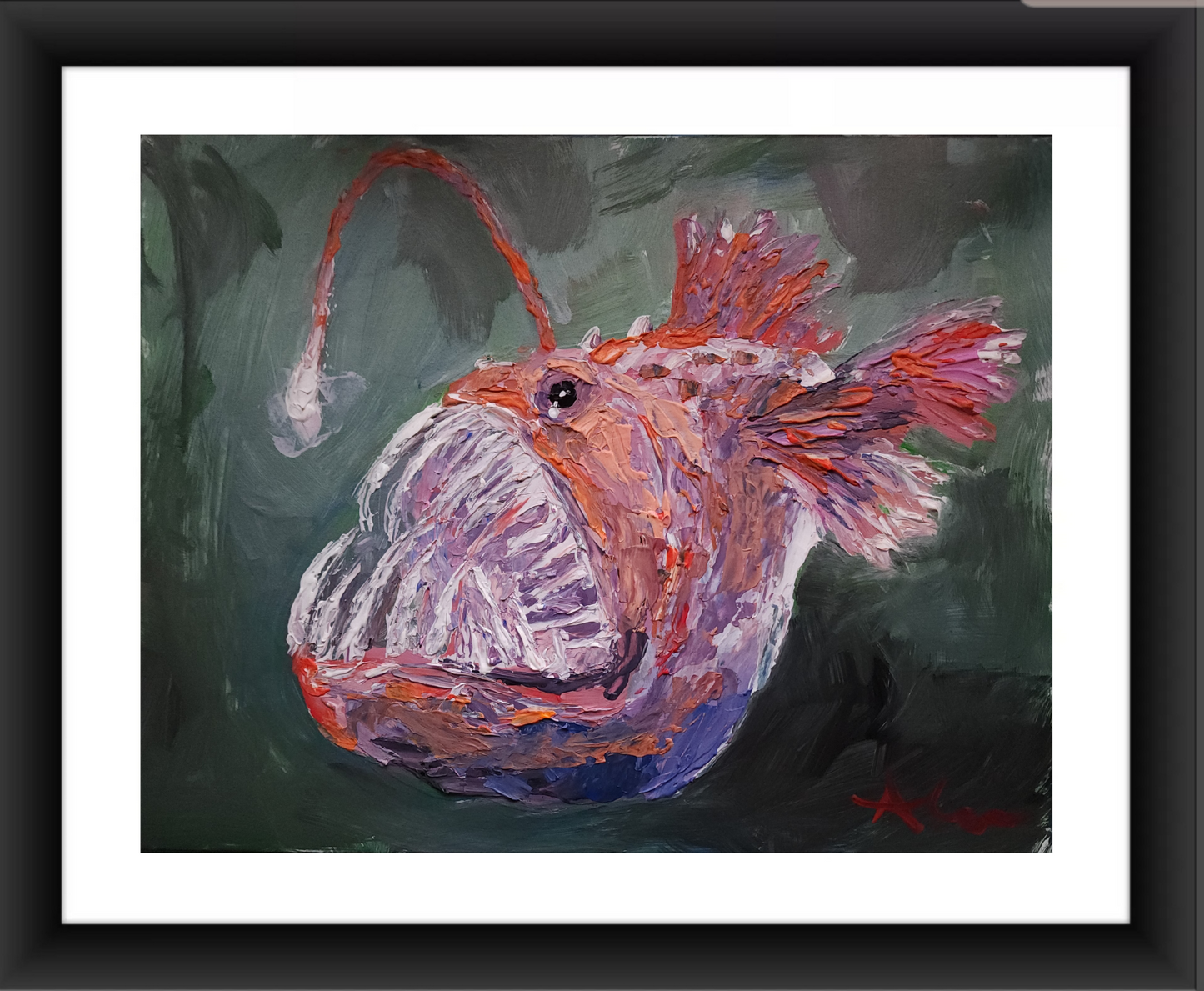 Angler Fish 11x14 inch