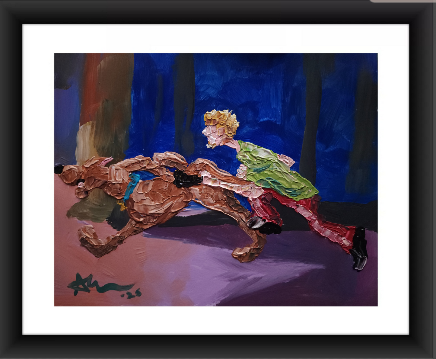 Scooby and Shaggy 11×14 inch