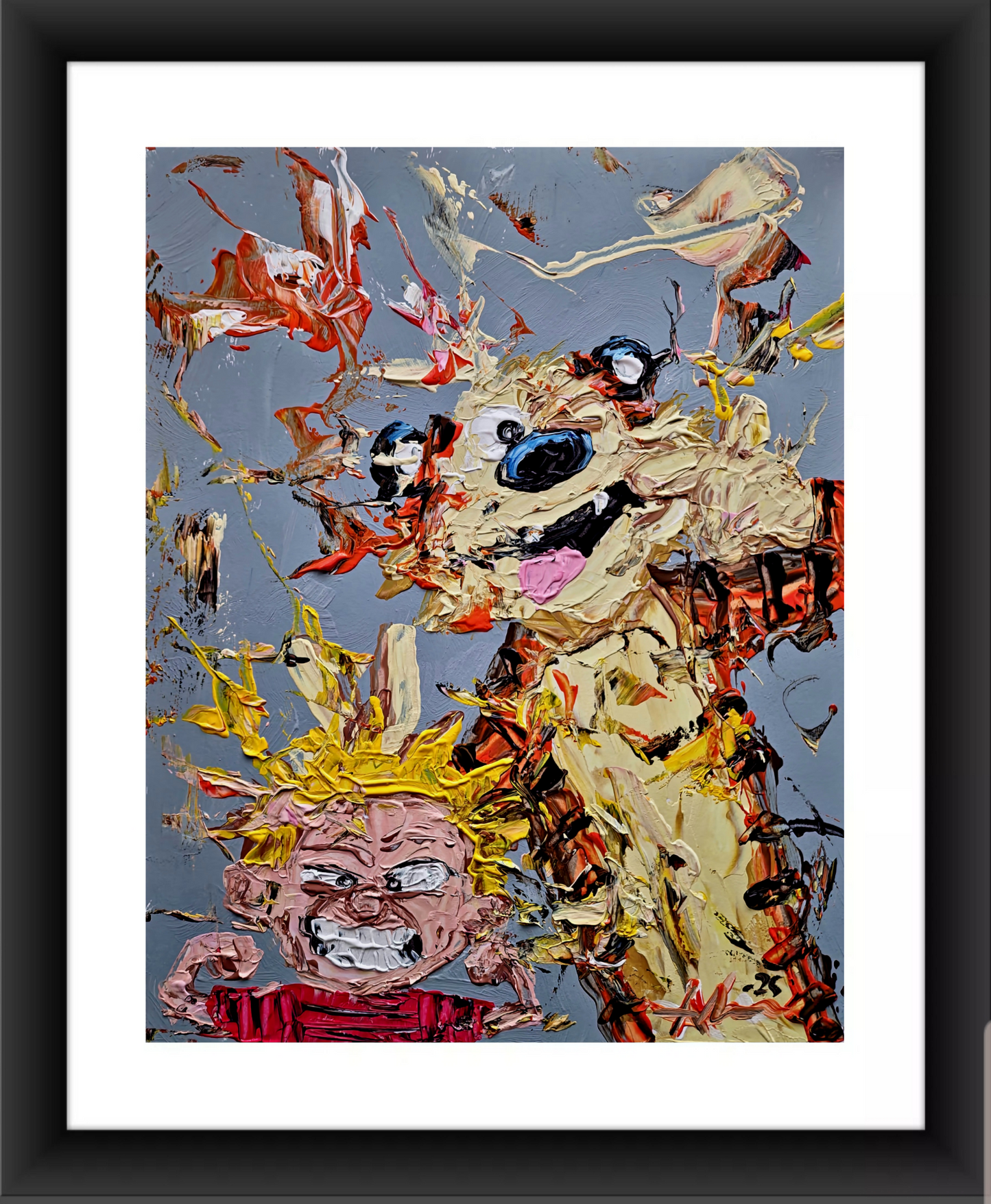 Calvin And Hobbes Abstract 11×14 inch