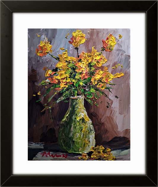 Yellow Flowers 11×14 inch