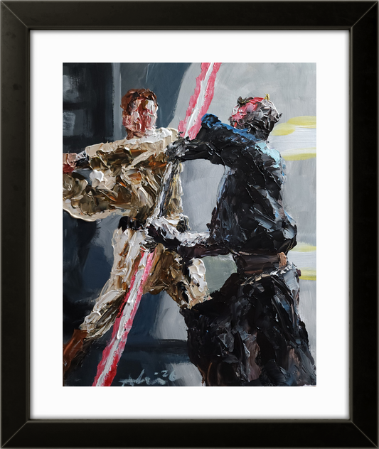 Kenobi and Maul 11×14 inch