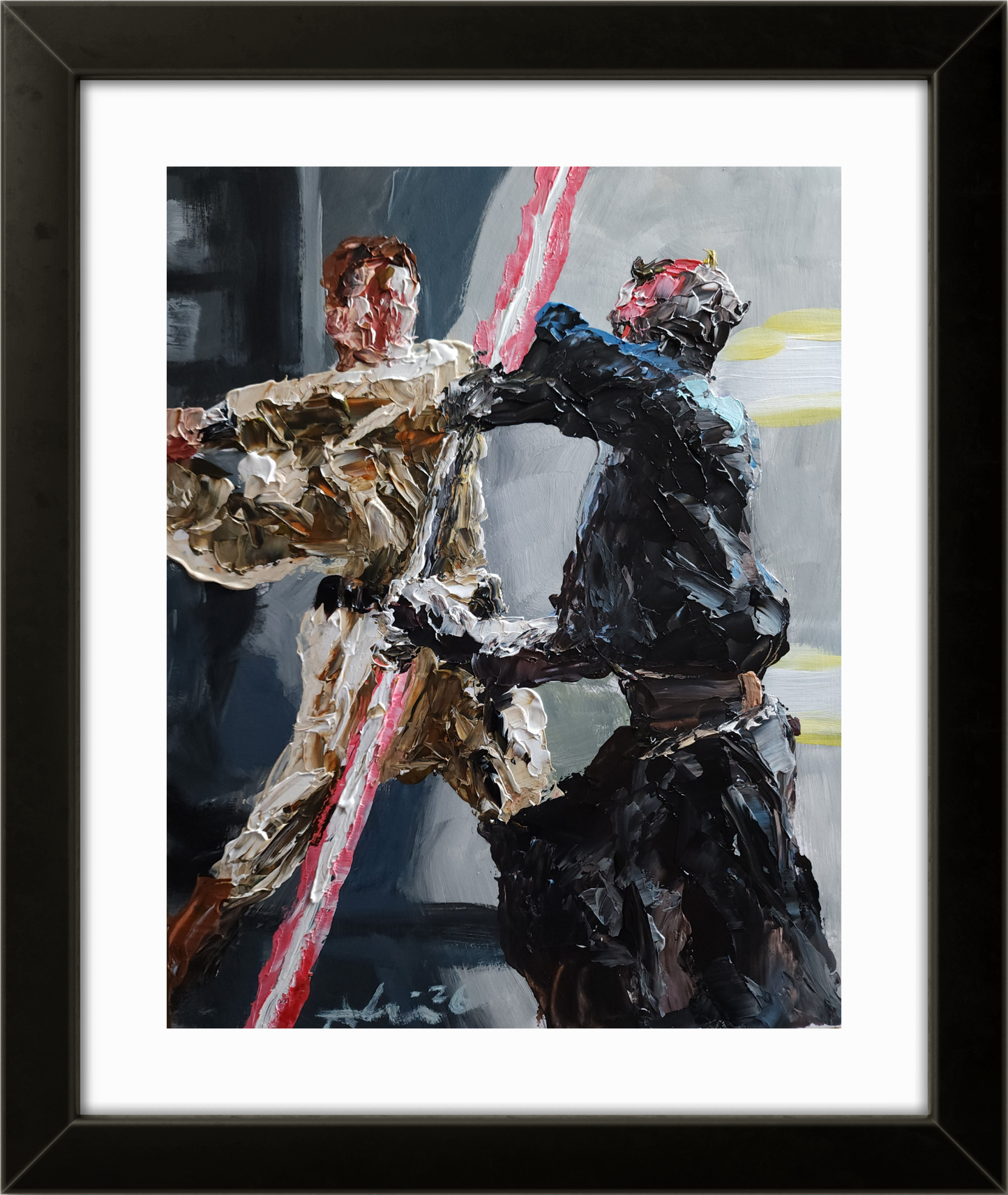 Kenobi and Maul 11×14 inch