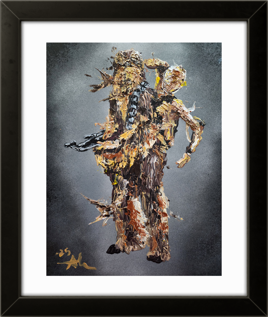 Chewbacca and C3PO 11×14 inch
