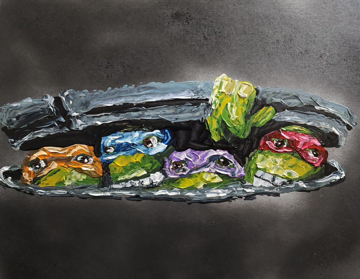 Turtles 11×14 inch CANVAS