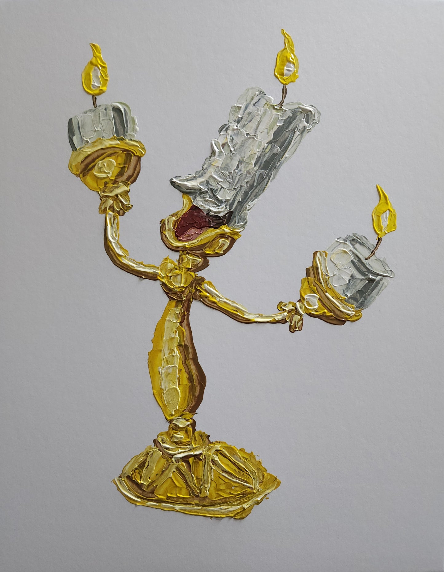 Lumiere Beauty and The Beast 11×14 inch CANVAS