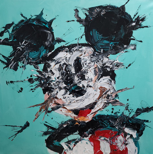 Mickey Abstract 36x36 inch CANVAS