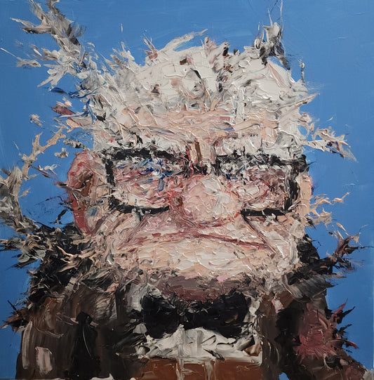 Carl Abstract Portrait 36x36 inch CANVAS