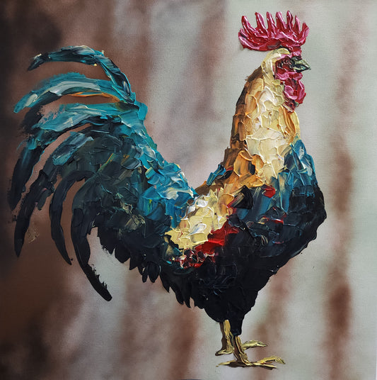 Rooster 24x24 inch CANVAS