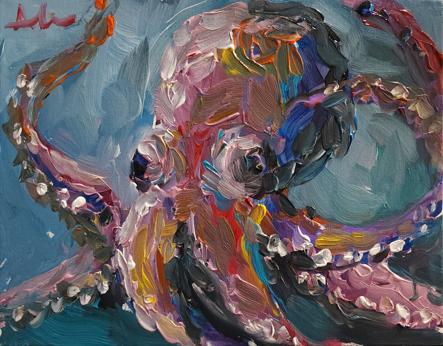 Octopus 11x14 inch CANVAS