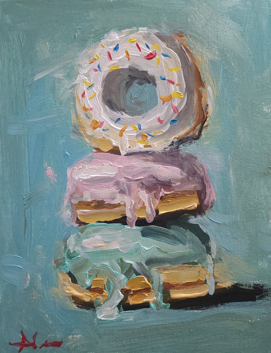 Donut Stack 11x14 inch CANVAS