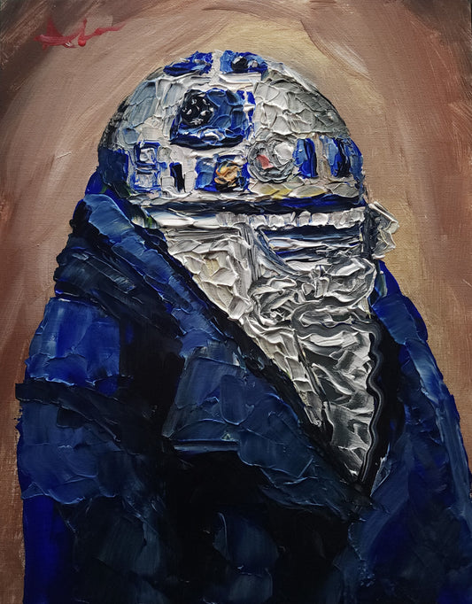 R2D2 Renaissance Portrait 11x14 inch CANVAS