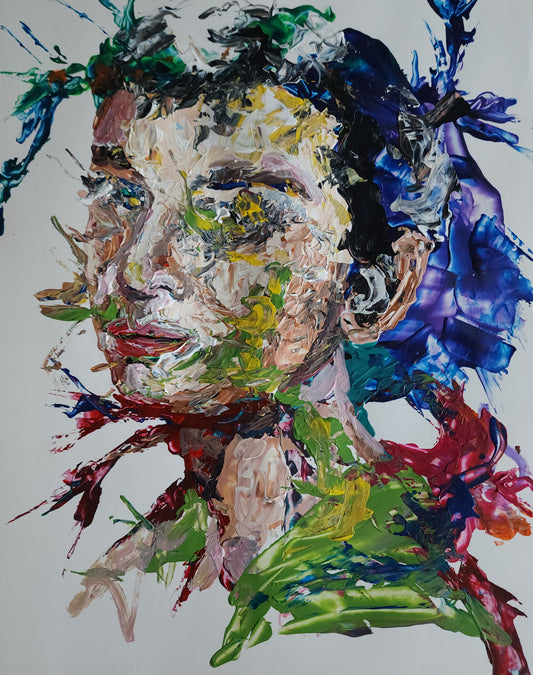 Hepburn Abstract 11x14 inch