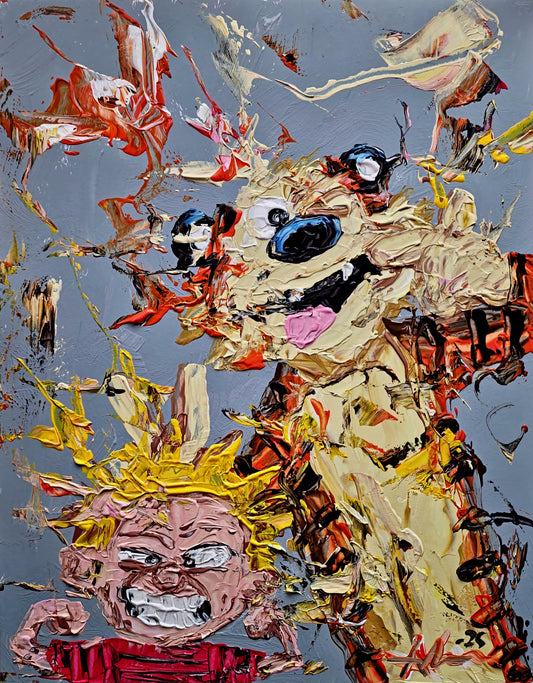 Calvin And Hobbes Abstract 11×14 inch