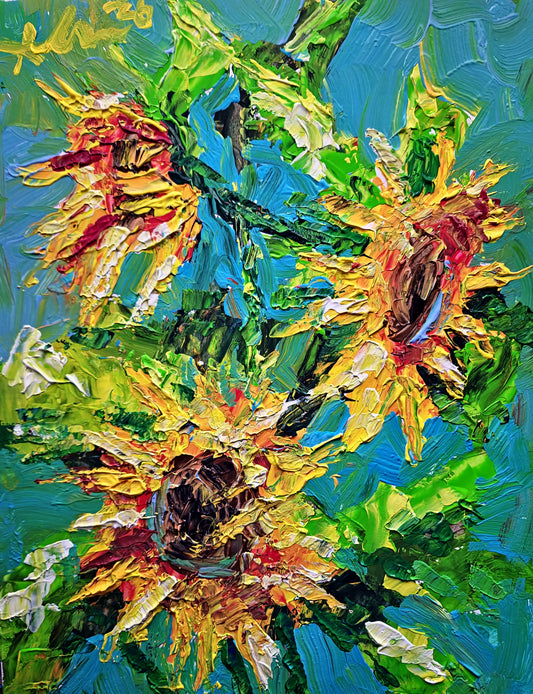 Sunflowers 11×14 inch