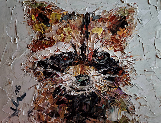 Raccoon 11×14 inch