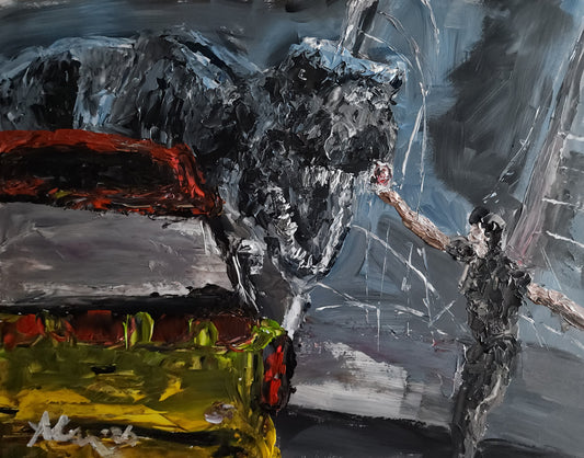 Malcolm Jurassic Park 11×14 inch