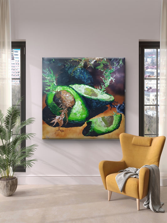 Avocados 36x36 inch CANVAS