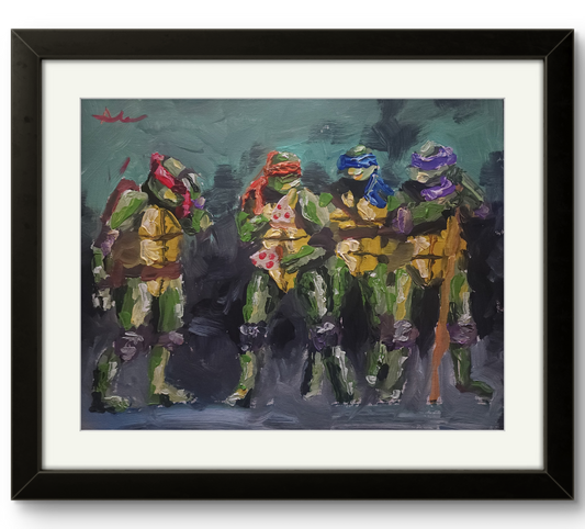 Turtles 11x14 inch CANVAS