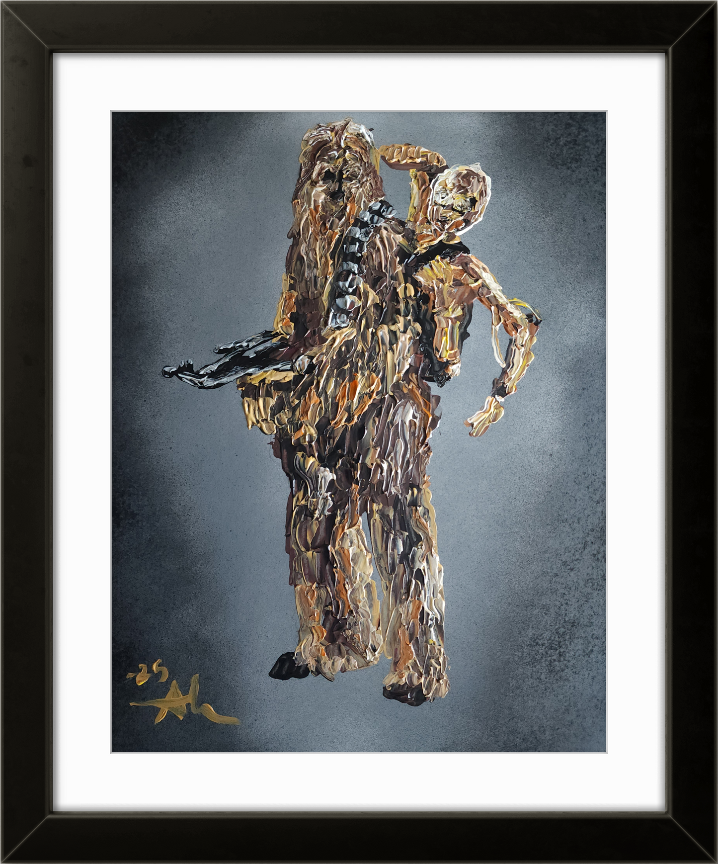 Chewbacca and C3PO 11×14 inch