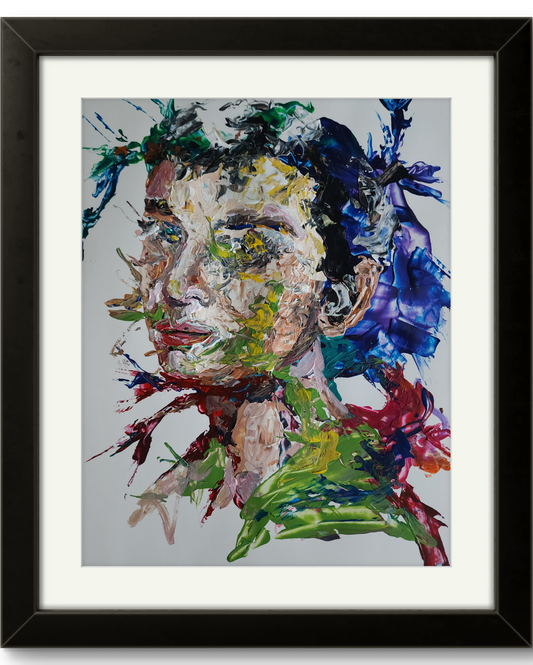 Hepburn Abstract 11x14 inch
