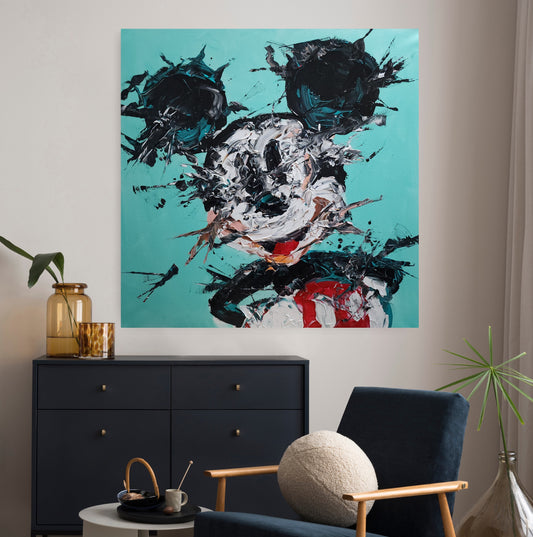 Mickey Abstract 36x36 inch CANVAS