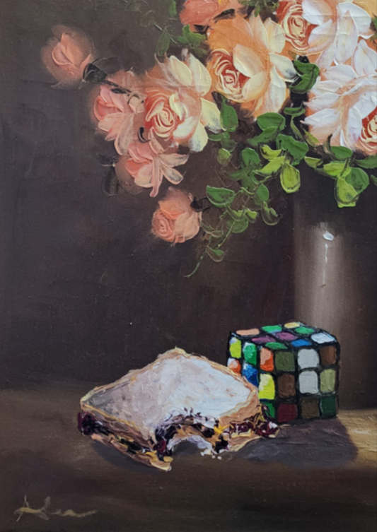 PRINT (Hand Embellished) - Bouquet Of Nostalgia 18x24 Inches