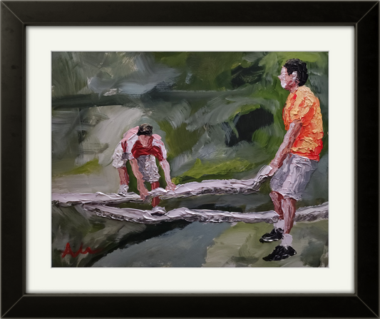 Crossing The Creek 11x14 inch