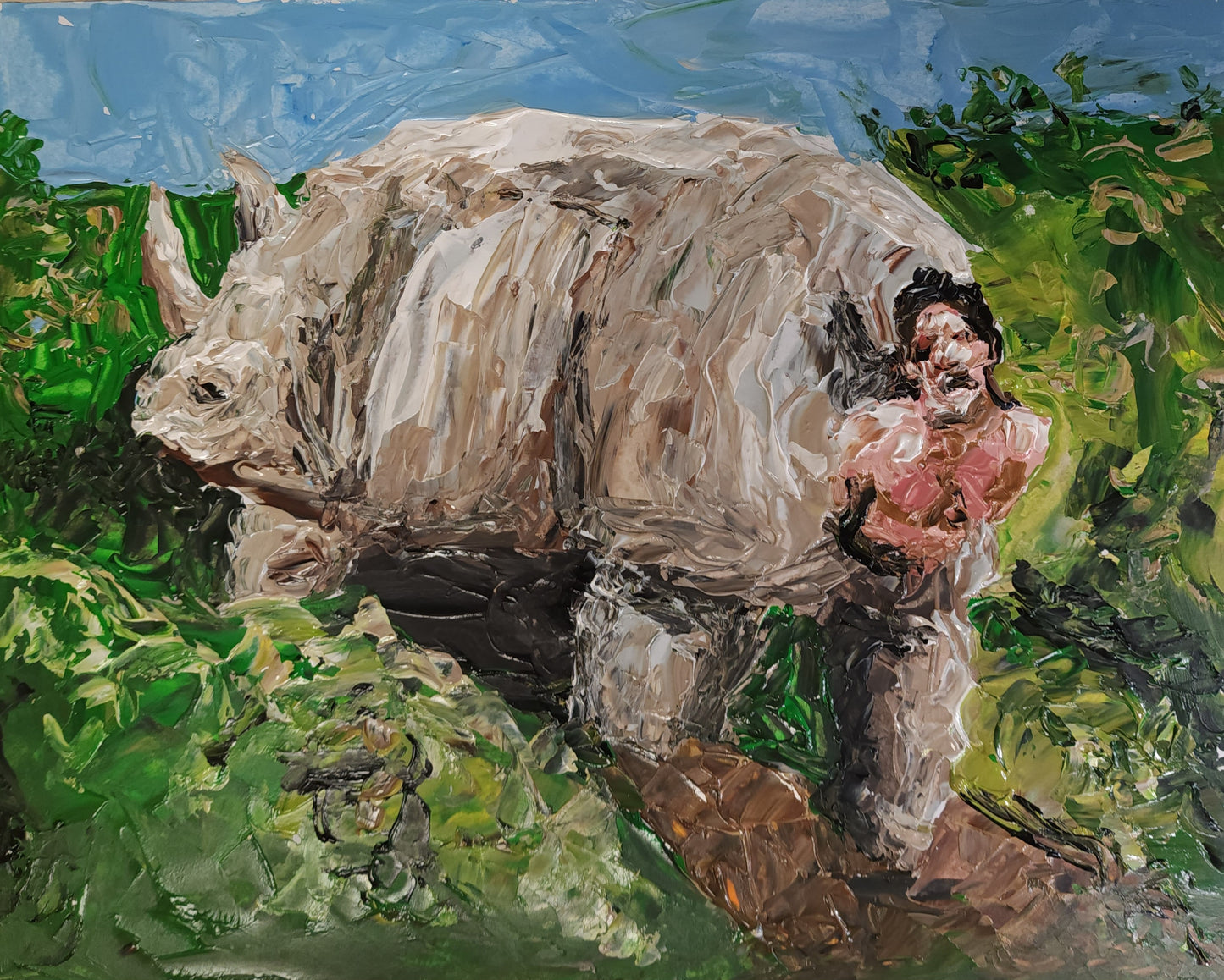 Ace Ventura Rhino 11x14