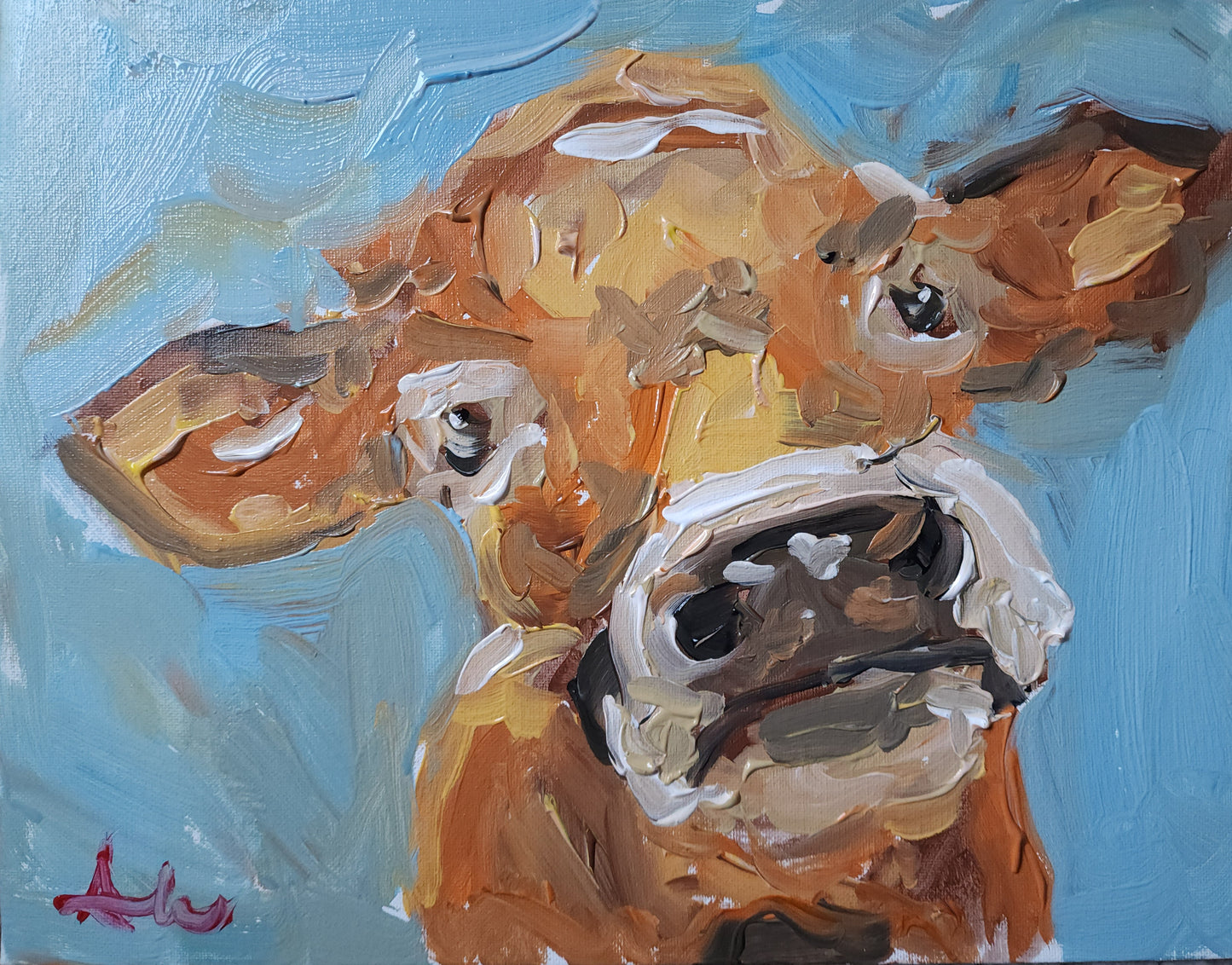 Cow 11x14 inch CANVAS