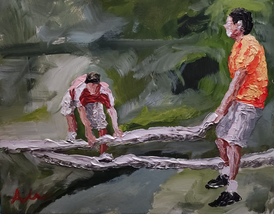 Crossing The Creek 11x14 inch