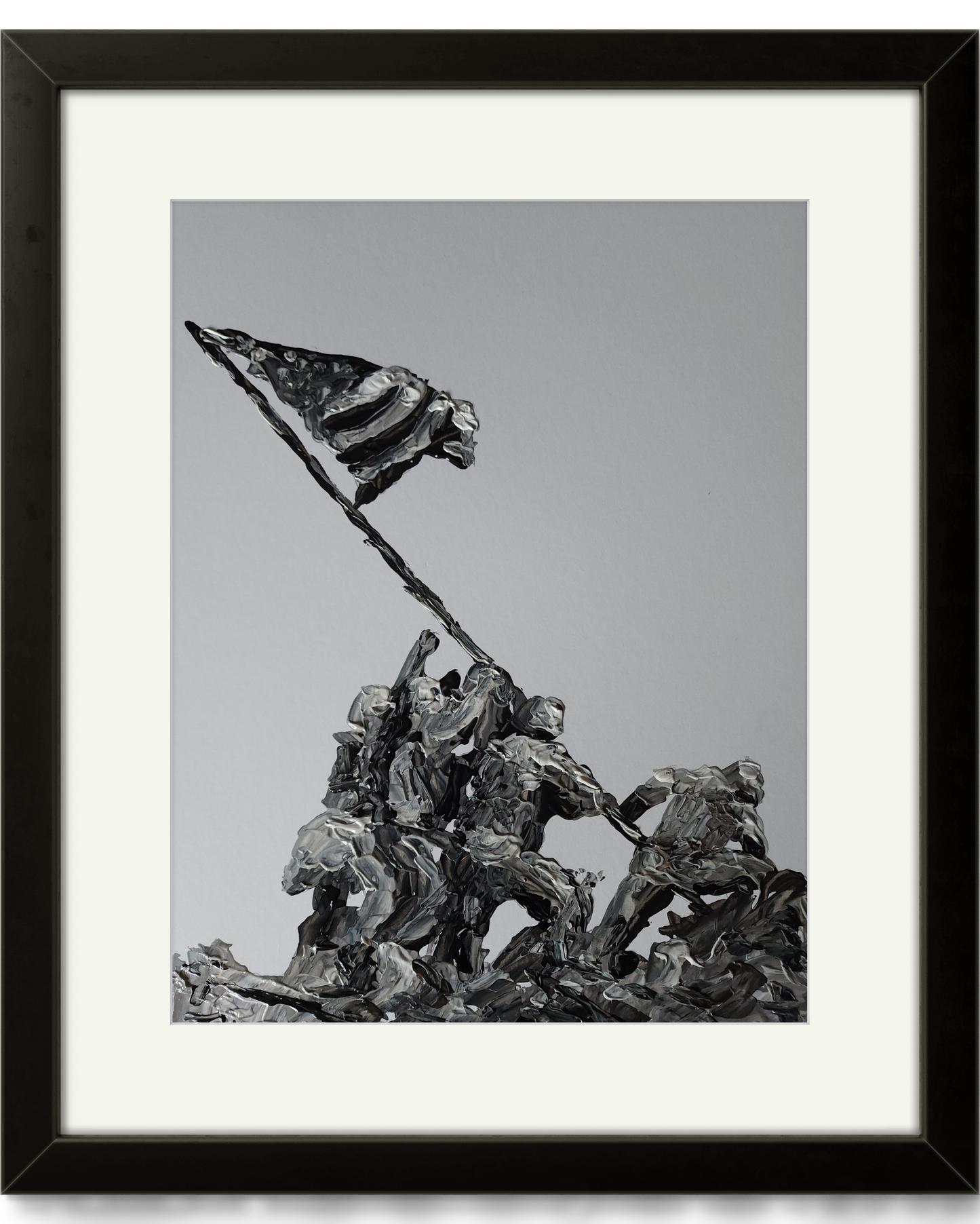 Raising Flag 11x14