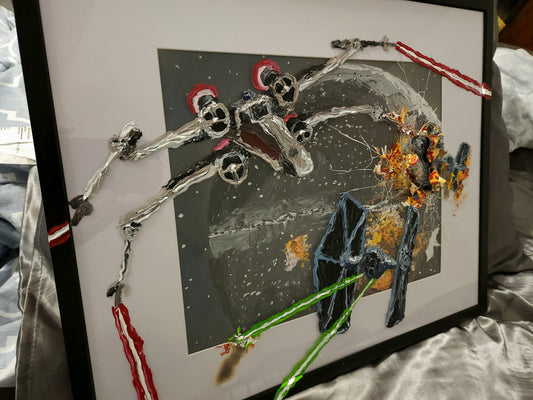 Star Wars Space Battle Framed