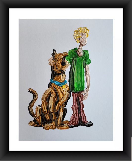 Scooby and Shaggy 11x14