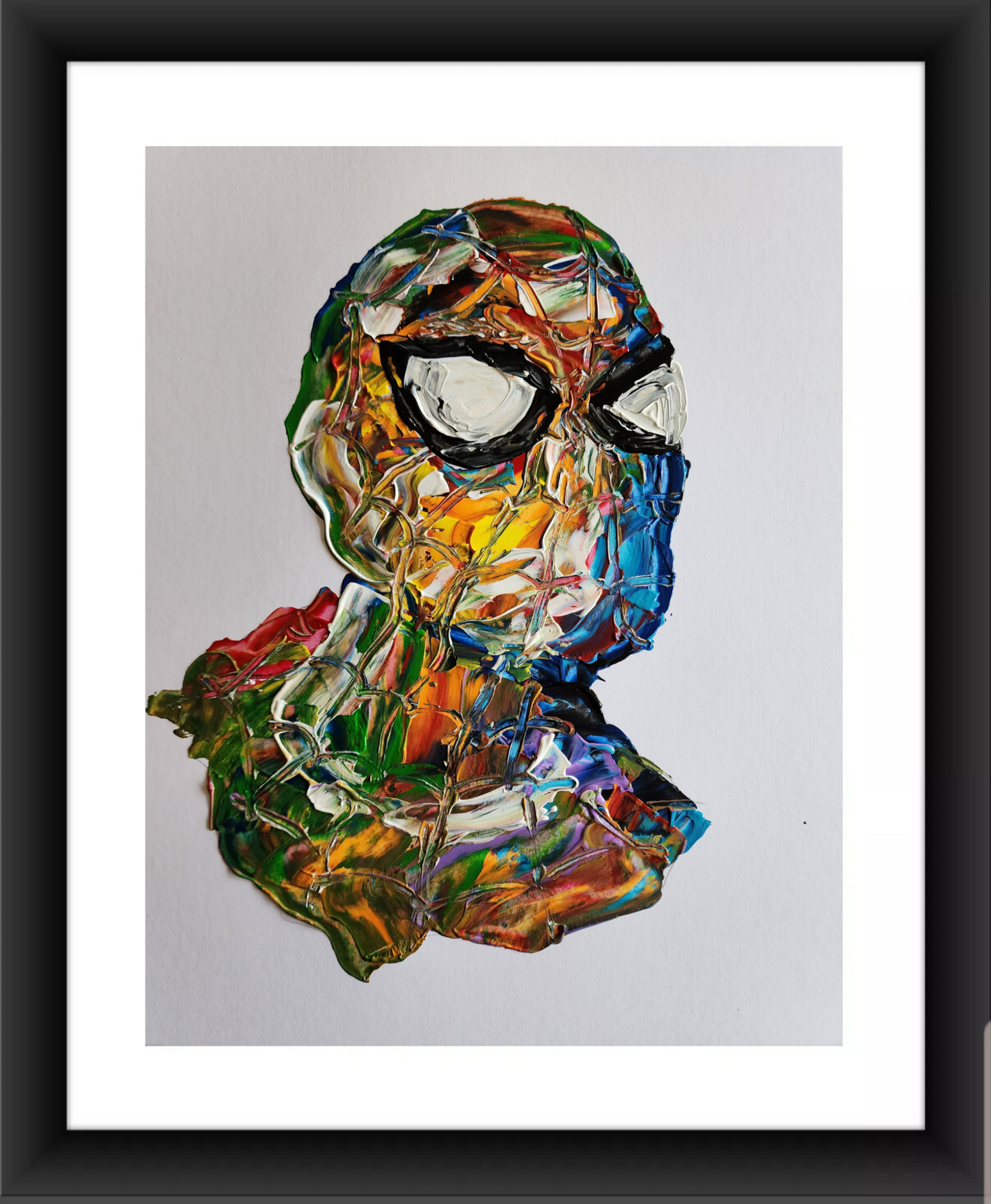 Abstract Spiderman Bust 11x14