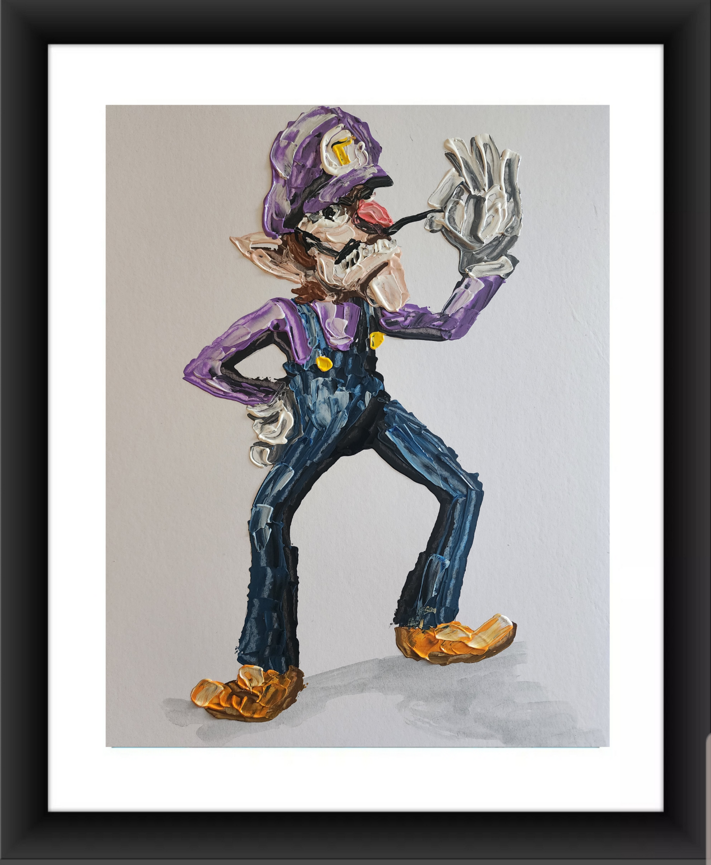 Waluigi Mario Bros Nintendo 11x14
