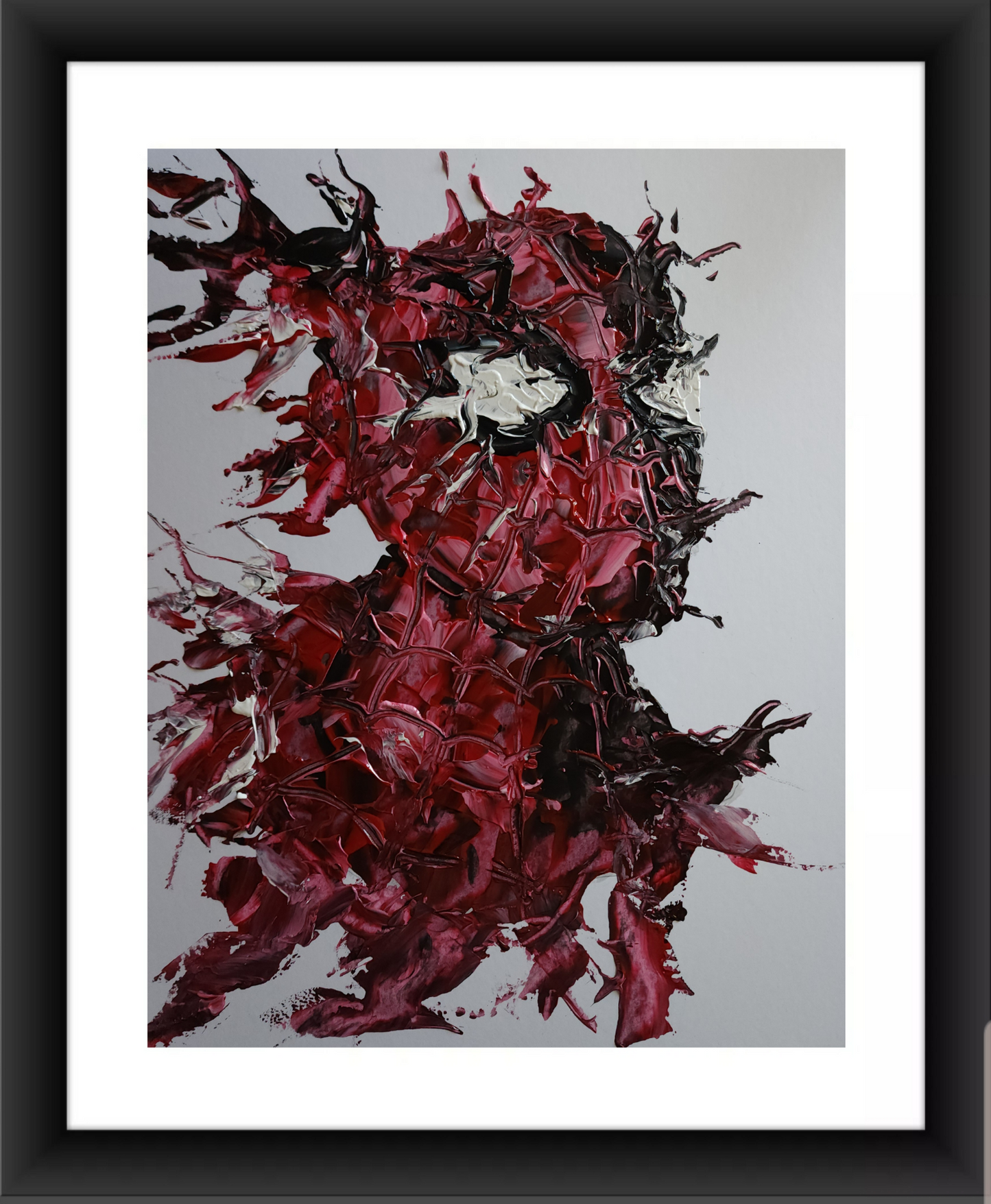 Abstract Spiderman Portrait 11x14