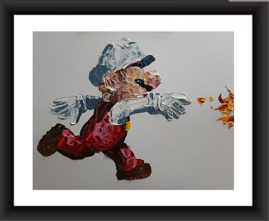 Fire Mario 11x14