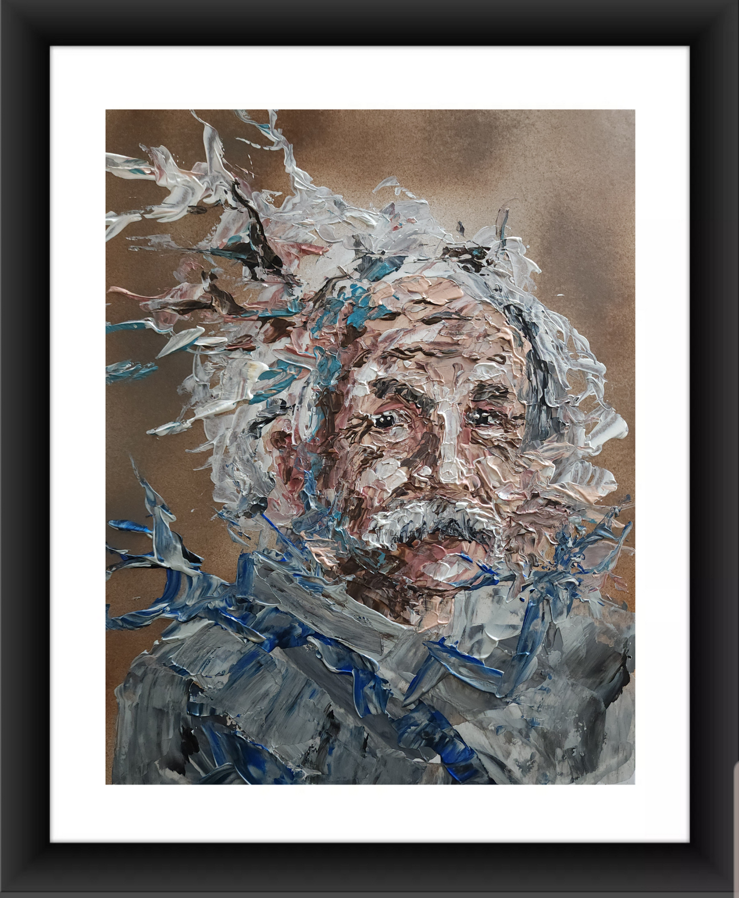 Albert Einstein Abstract 11x14