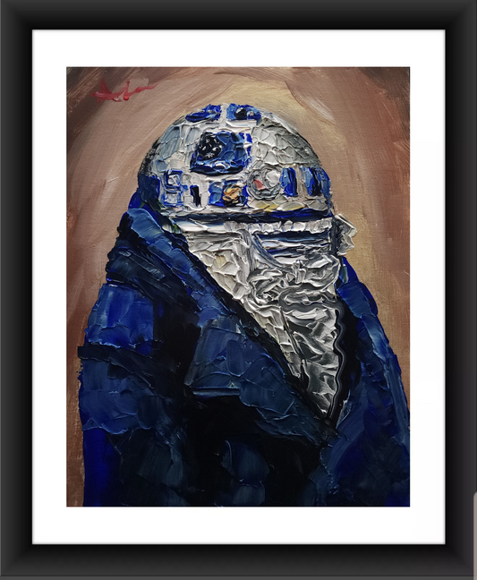 R2D2 Renaissance Portrait 11x14 inch CANVAS