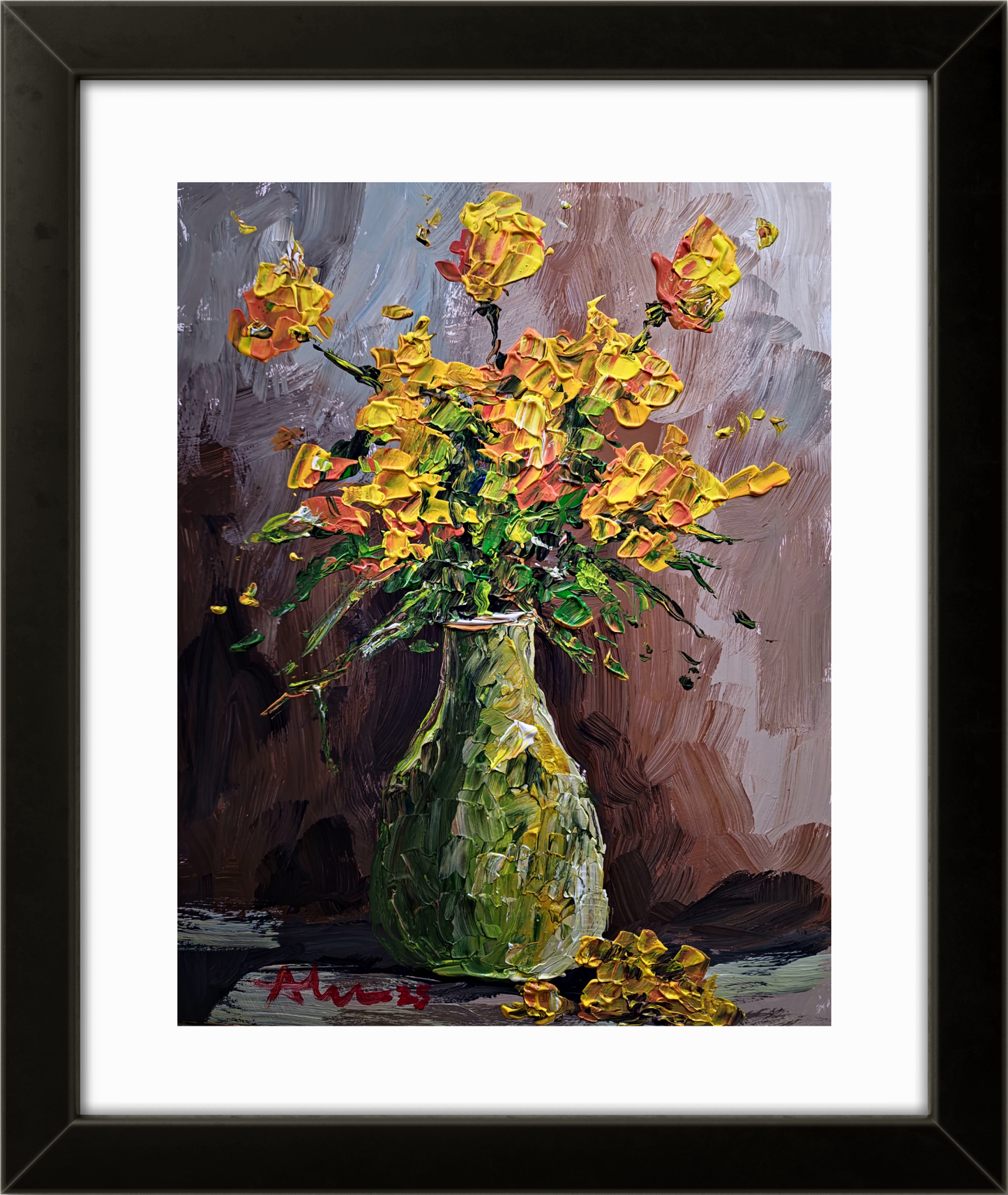Yellow Flowers 11×14 inch
