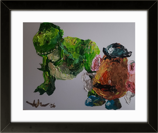 Rex and Potato Head 11×14 inch
