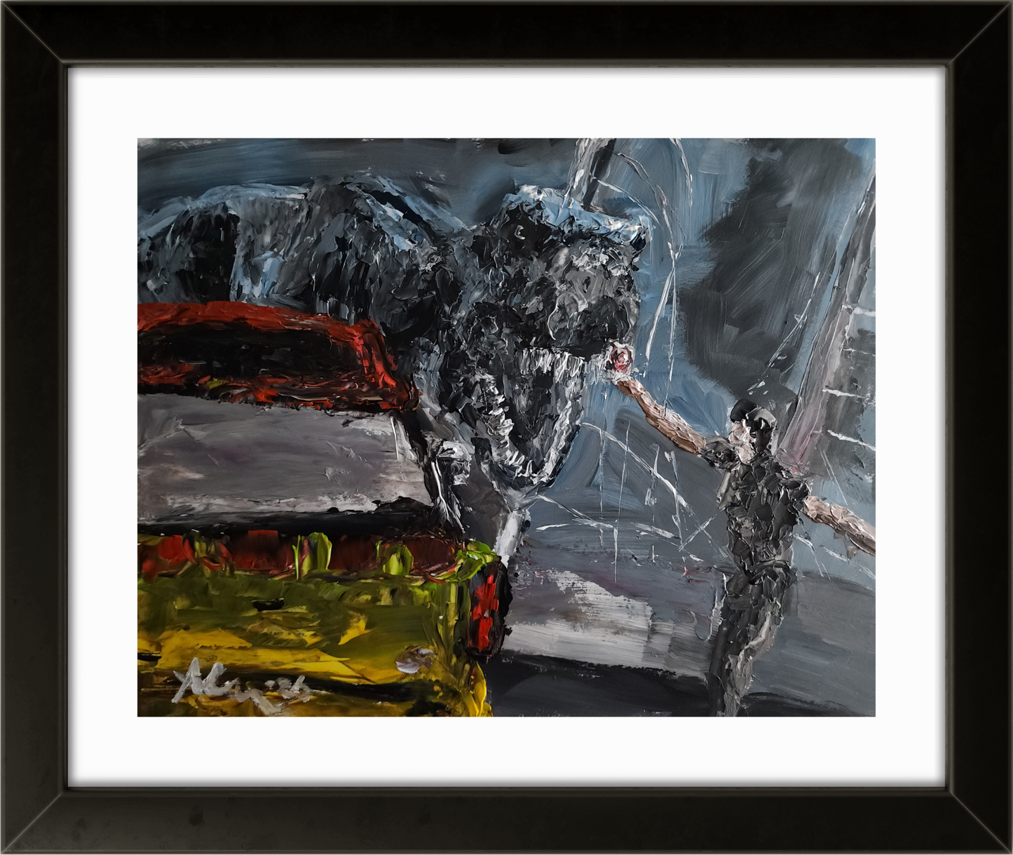 Malcolm Jurassic Park 11×14 inch