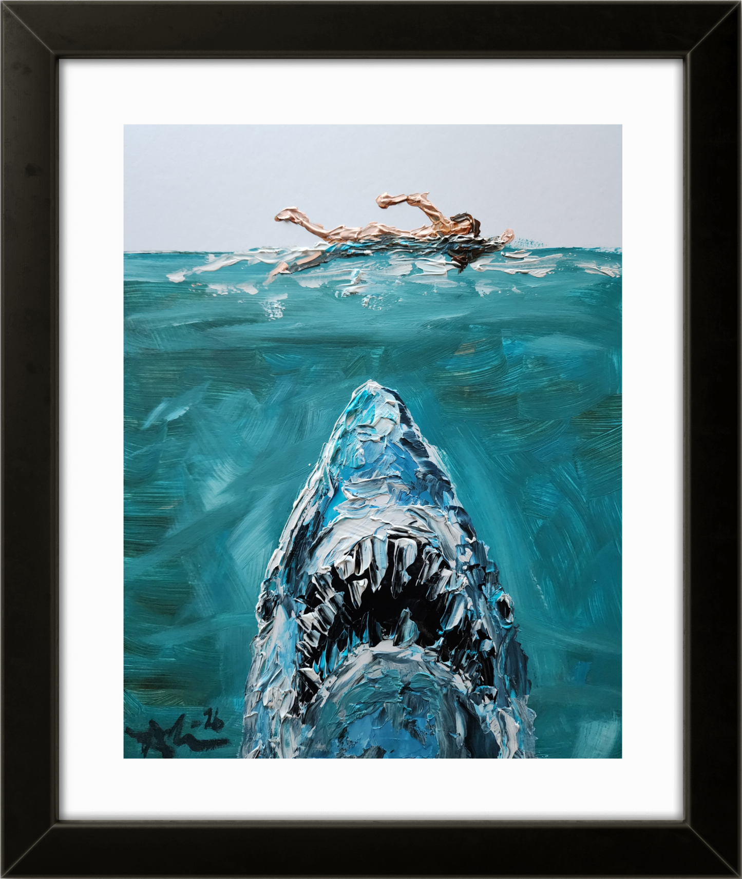 Jaws 11×14 inch