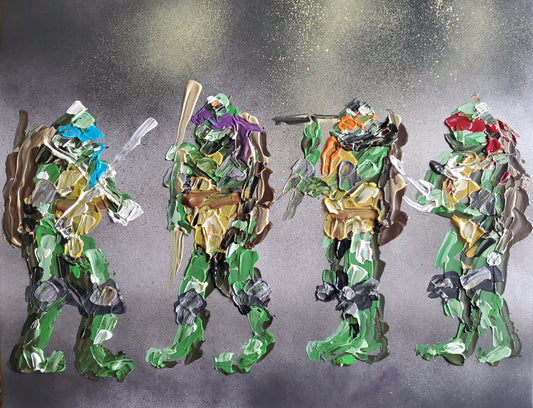 Turtles 11x14 inch CANVAS